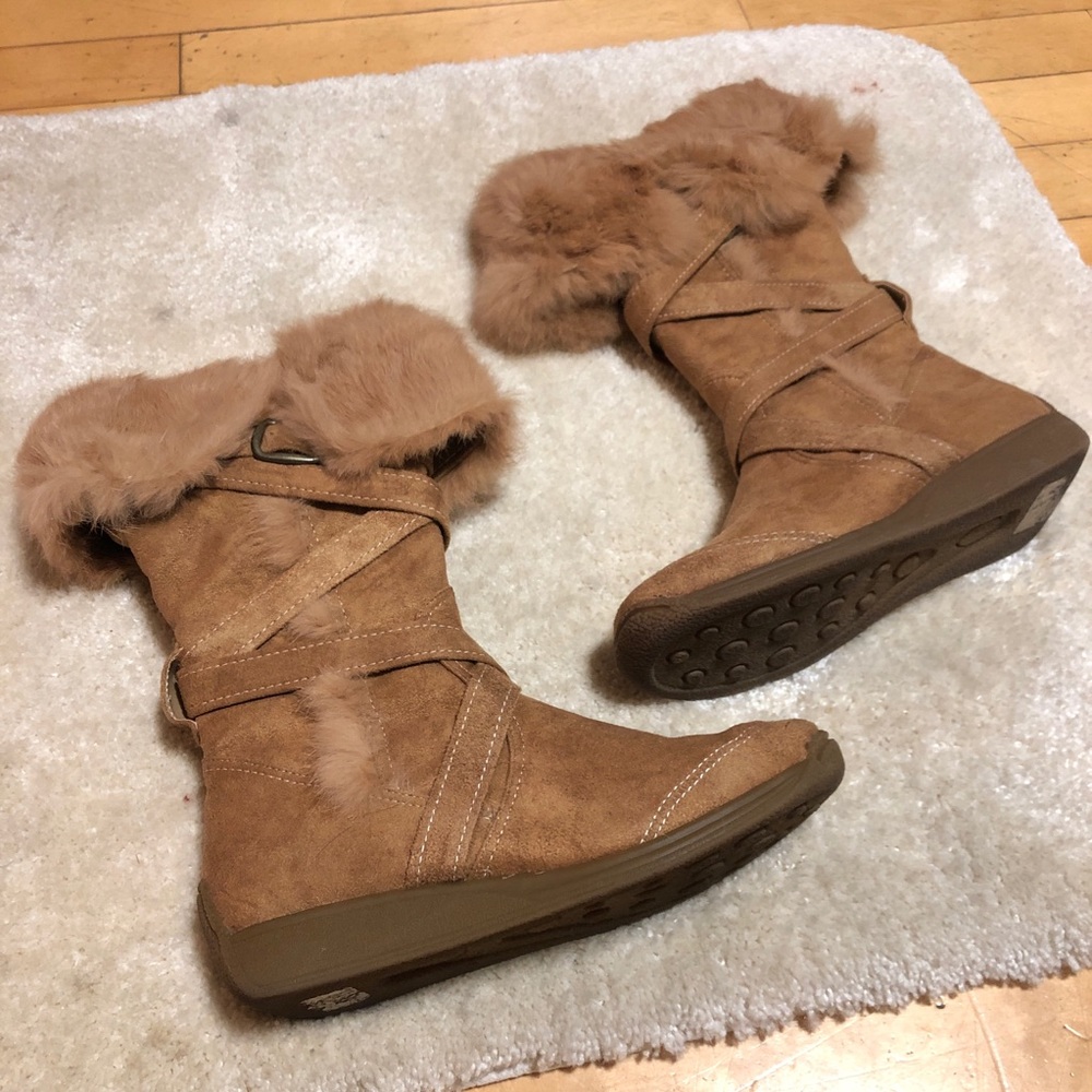Suede Fur Boots